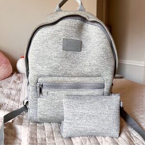 Dagne Dover Heather Grey Neoprene Backpack